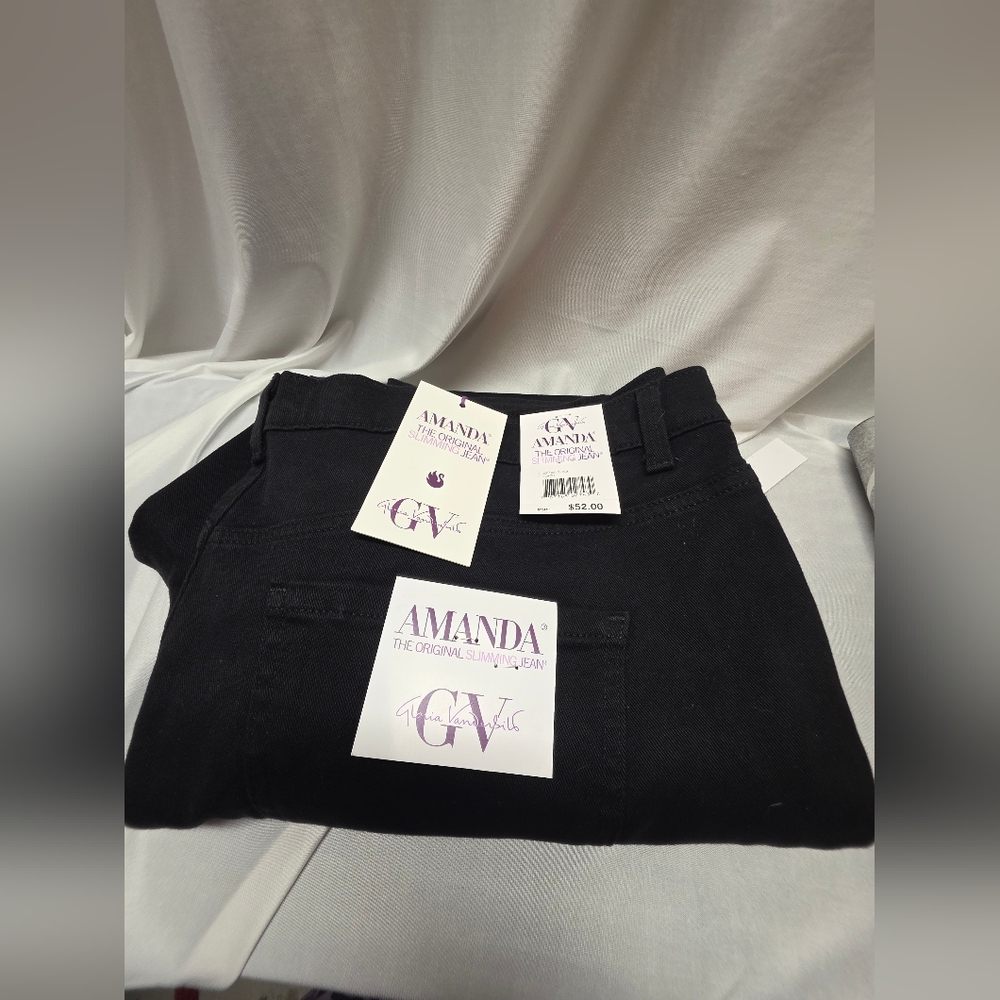 Gloria Vanderbilt Women's High Rise Jeans - Black